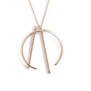 Nadri Geo Neo Pendant Gold Necklace